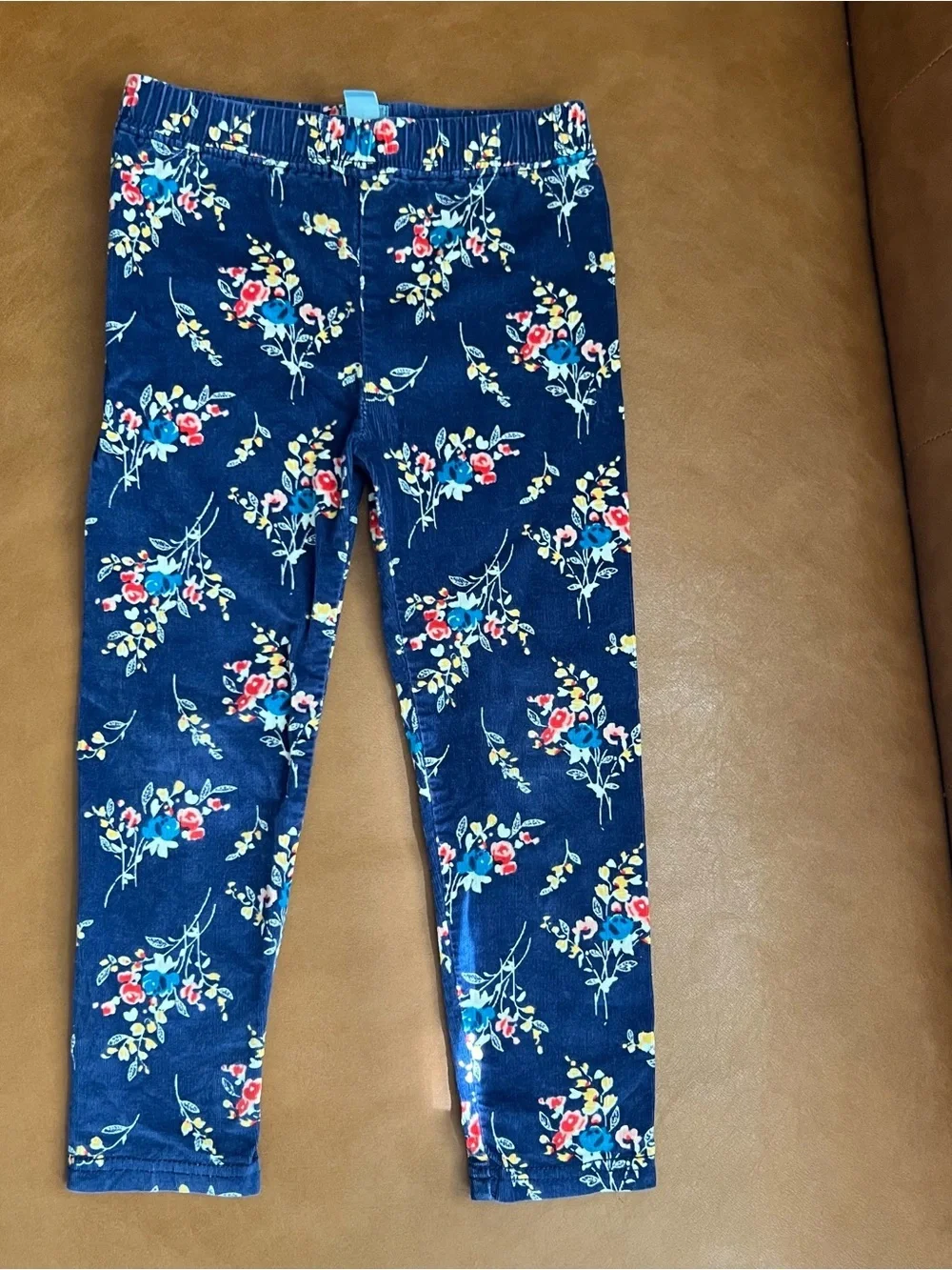 Baby Gap Toddler Girls Sz 3Y Navy Floral Print Pants Bottoms